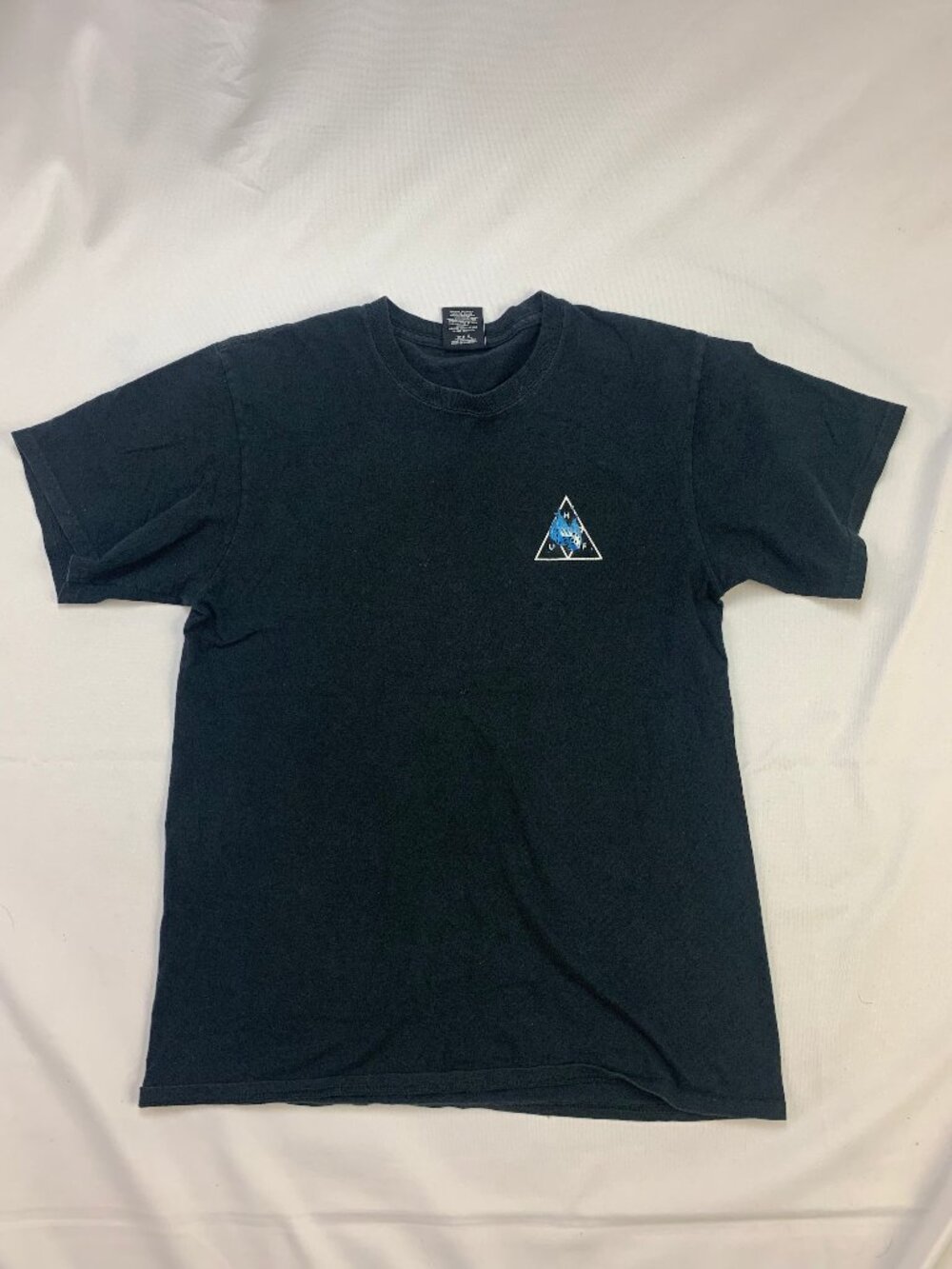 Black huf t shirt with graphic size medium us mens
